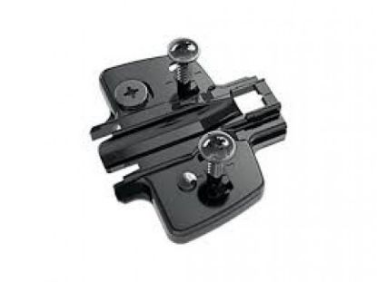Picture of Obsidian Black Sensys Hinge - 24 mm - 16 Crank with Mounting Plate and Cover Cap