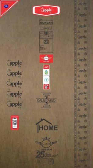 Picture of Apple AAA Club Plus BWP Grade 8 ft x 4 ft Plywood - 12 mm