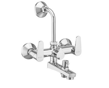Picture of ALWM104N Bathsense Series Altius Wall Mixer 3 In 1 With Provision For Telephonic Shower & Overhead Shower With Bend Pipe Big