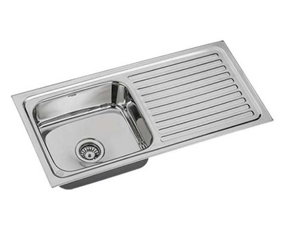 Picture of DRG37188 Bathsense Series Deep Dawn Glossy Finish Sink With Drainboard - 37x18x8 Inch (925x450x200 mm)