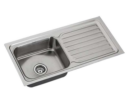Picture of DRM37188 Bathsense Series Deep Dawn Matte Finish Sink With Drainboard - 37x18x8 Inch (925x450x200 mm)