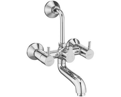 Picture of CLWM103 Bathsense Series Colossus Wall Mixer With Provision For Overhead Shower With Bend Pipe & Wall Flange