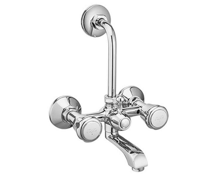 Picture of RB-122 Essess Series Robus Pro Wall Mixer Overhead Shower With Bend Pipe & Wall Flange