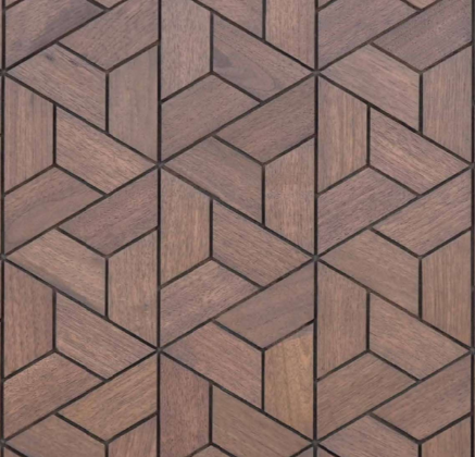 Picture of AST 2.16 Aster American walnut 1220x610 mm Solid Wood Decorative Wall Cladding - 5 mm