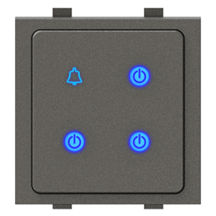 Picture of 3 Switch 1 Bell IR Touch Feel MAG GREY
