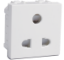 Picture of 6 A 3 Pin shuttered socket white