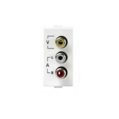 Picture of Anchor Roma Classic 1 Module Silver Audio Video Socket, 20471S (Pack of 10)