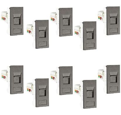 Picture of RJ-45 Jack Cat-6 (krone) w/mounting - 1 M grey