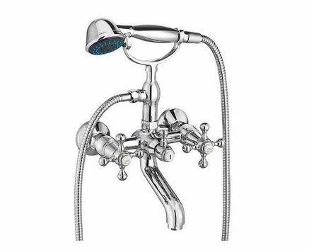 Picture of V-312* Essess Series Victorian Wall Mixer With Telephonic Shower Arrangement