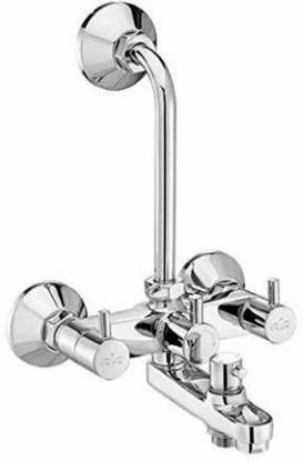 Picture of NEC-09* Essess Series New Echo Wall Mixer 3 In 1 With Provision For Telephonic Shower & Overhead Shower With Bend Pipe & Wall Flange