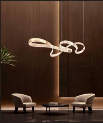 Picture of LIGHT CASA LED CCT L1500 H1800 METAL +CRYSTAL (GOLD)