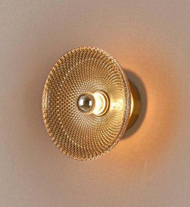 Picture of Light Casa LED D190 E115 6587 METAL + GLASS BRASS + SMK GREY