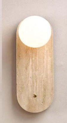 Picture of Light Casa G9 H380 D140 D046 STONE+ GLASS NATURAL