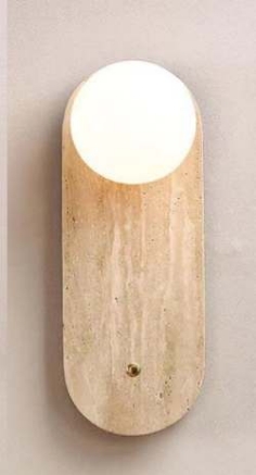 Picture of Light Casa G9 H380 D140 D046 STONE+ GLASS NATURAL