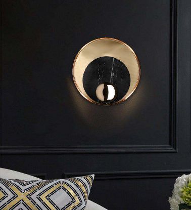 Picture of Light Casa G9*2 D250MM LCWL5129250 METAL+MARBLE BRASS+BLACK