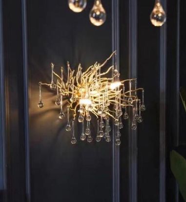 Picture of Light Casa G9 D600 *H300 LCWLB190503 METAL+GLASS GOLD + CLEAR