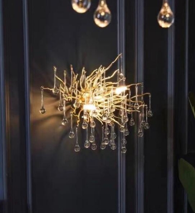 Picture of Light Casa G9 D600 *H300 LCWLB190503 METAL+GLASS GOLD + CLEAR