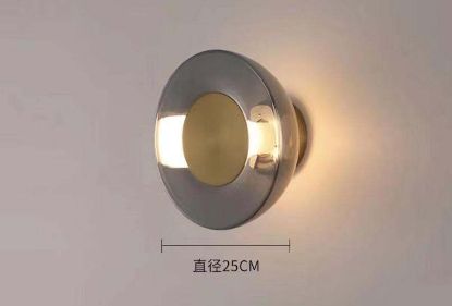 Picture of Light Casa E27 D250 LCWL40DW0341 METAL + GLASS BRASS+CHROMEAMBER