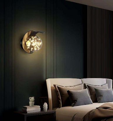 Picture of Light Casa LED H170*D150 LCWL6209 METAL BLACK+AMBER