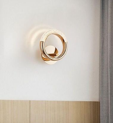 Picture of Light Casa LED D180 LCWL7009W .METAL+ACRALYC GOLD+CLR