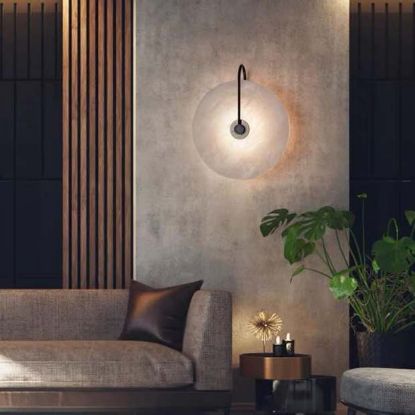 Picture of Light Casa LED D200 LCWL6072 METAL +MARBLE BLACK +WHITE