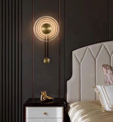 Picture of Light Casa LED D300 H450 LCWL6071 METAL + GLASS BRASS