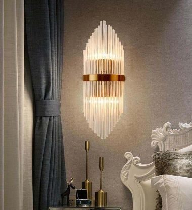 Picture of Light Casa E14*2 H520 D180 LCWLA3 METAL GOLD+CRYSTAL