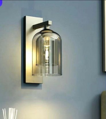 Picture of Light Casa E27 D 175 H300 LCWL29 METAL + GLASS BRASS+ AMBER