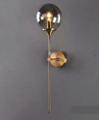 Picture of Light Casa E27 H500 D150 LCWL9130 METAL + GLASS BRASS + CH