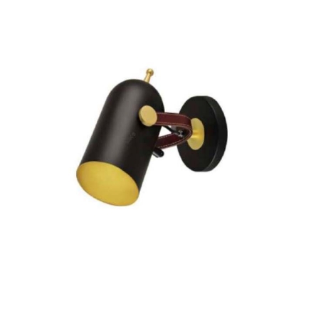 Picture of Light Casa E27 W230 D120 LCWL681 METAL + LEATHER BLK + GD