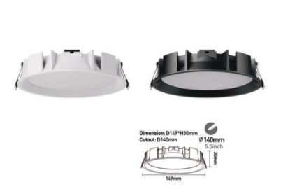 Picture of NEXIA COB DOWNLIGHT ALTO083 15W CCT WH/WW/NW D149MM x H 30MM 1500LM 15*/38*/60* BLACK / WHITE 