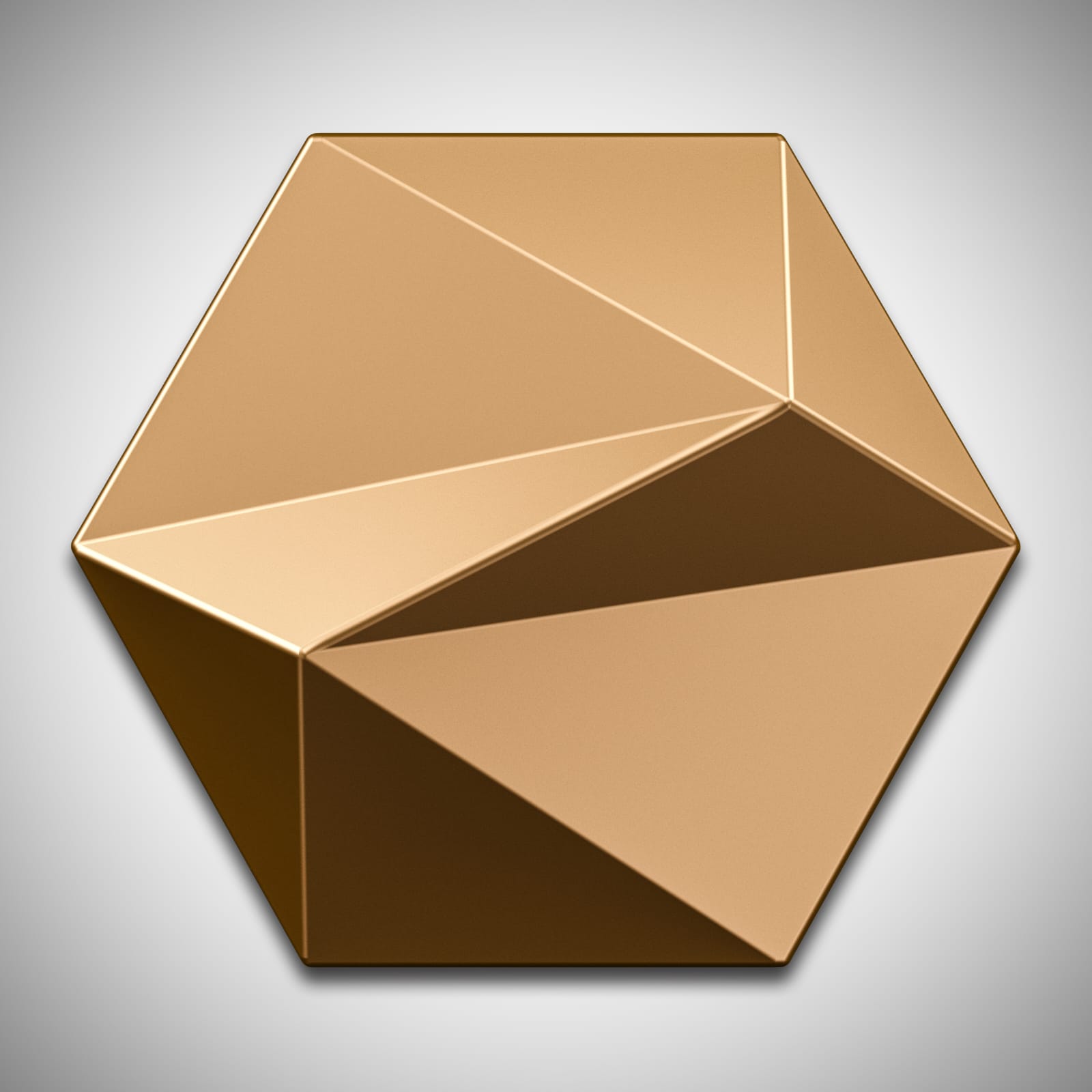 3D Wall Panel ZETA Design, Gold Colour | Premium Wall Décor Panels ...