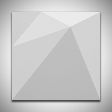 Picture of 3D Wall Panel PENTA Design, White colour