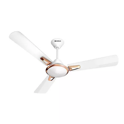 Picture of Havells Festiva Prime ES, 1200 mm Ceiling Fan, Pearl White LT Copper Colour 