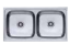 Picture of Franke 620 X Trend(0.8mm), Double Bowl, Stainless Steel, Satin