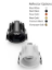 Picture of Rosella-B ML-C192B Recessed COB Downlight System - 05W, White/Black Colour