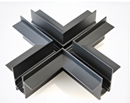 Picture of ALT1006, Recessed 4 Way Connector , Magnetic Track, Black