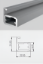 Picture of Aluminium Frame for Hinge for Aluminium Profile 3D - Silver/Black