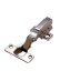 Picture of Thick Door Hinge Half Overlay - Soft Close For shutter thickness 18- 40mm - Nickel Plated