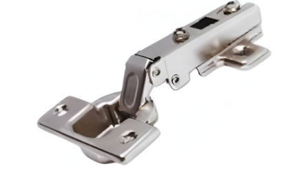Picture of EURO - Slip On Hinge Overlay SS 304 - 4 hole mounting plate - Satin Stailess Steel