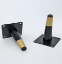 Picture of Sofa Leg 3 Black with Gold - Block