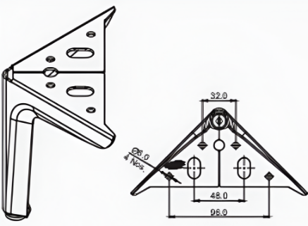 Picture of Sofa Leg 4A - Black