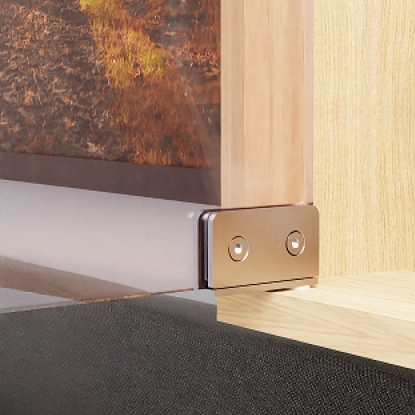 Picture of  Pivot Glass Hinge 8 mm- Satin Stainless Steel 304