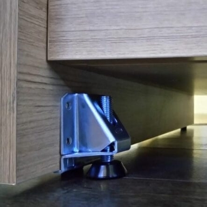 Picture of  Plinth Base - Adjustable, Zinc Plated Yellow