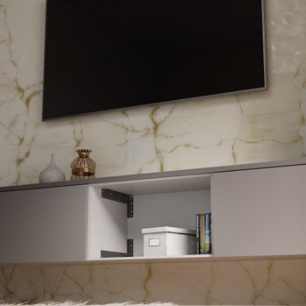 Picture of L Shape Hanging Cabinet Support - Black