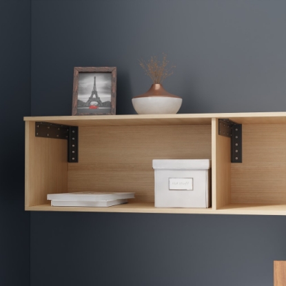 Picture of L Shape Hanging Cabinet Support - Black