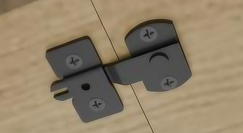 Table Connector - Zinc Plated Black | BuidingSteps