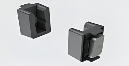 Picture of Rectangular Rail Support For Pole Shelving System - Brushed Gold