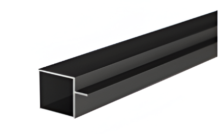 Picture of Aluminium Profile for 6mm Glass for Cube Shelving Connectors - Black
