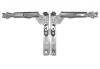 Picture of Concealed Corner Hinge side Hung - 120 with New Bevelled Groove - SS304